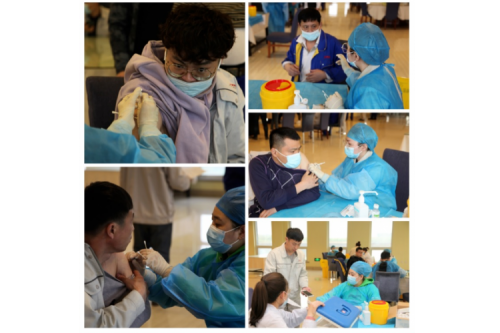 九洲集团组织职工新冠疫苗接种